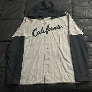 Hollister hooded shirt